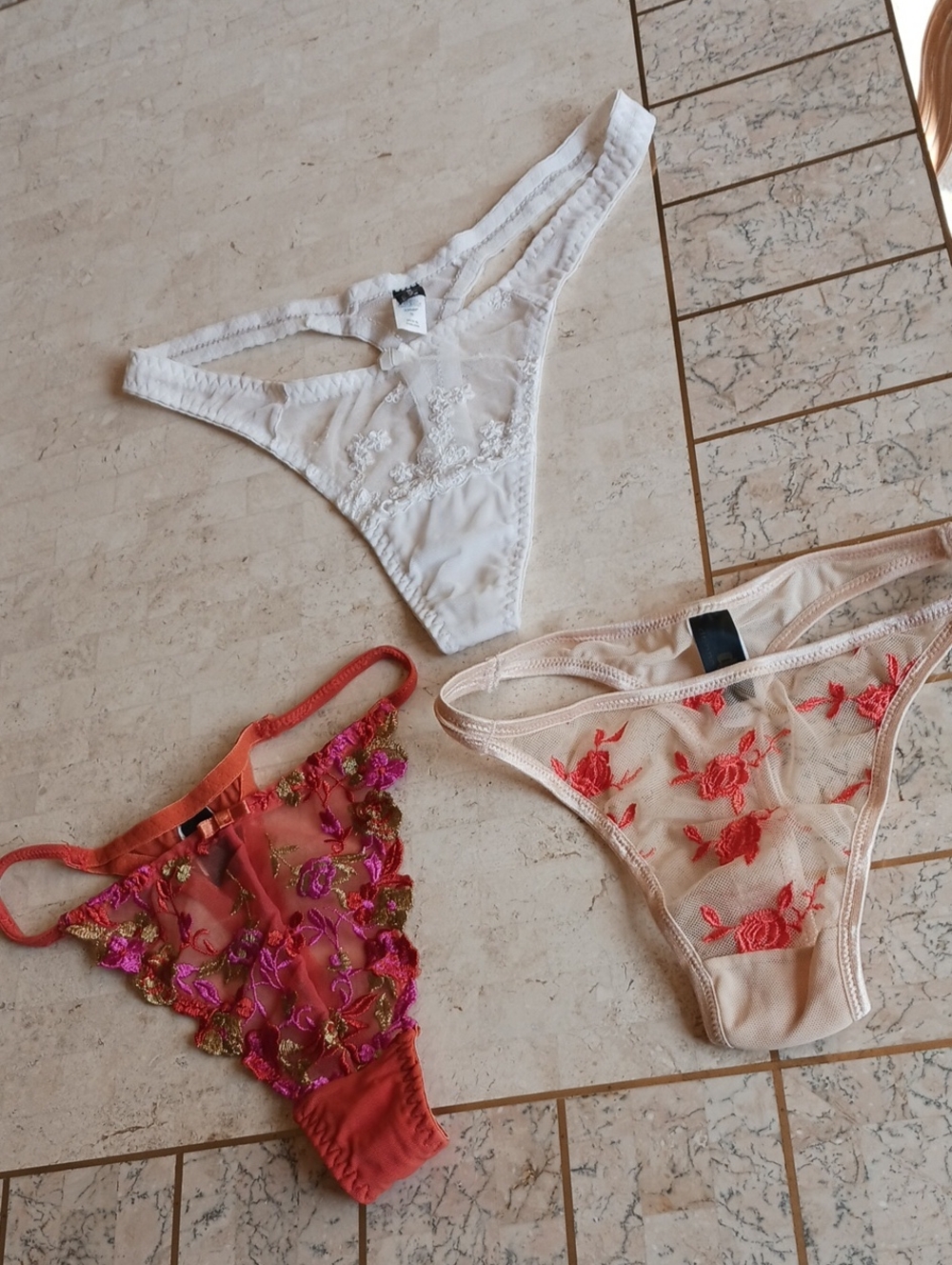 Vintage Thong's.....size  S....,set of 3,,NEW, see Description